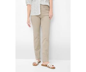 5-Pocket-Hose RAPHAELA BY BRAX "Style LAURA NEW", Damen, Gr. 50, Normalgrößen, sand, Web, 86% Baumwolle, 10% Elastomultiester, 4% Elasthan, sehr schmal, Hosen 5-Pocket-Hose (32767553-50) sand