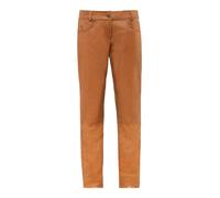5-Pocket-Hose RICANO "Lederhose Dorin", Damen, Gr. S, Länge 34, cognac, Obermaterial: 100% Ziegennappaleder GONA., figurbetont, Hosen 5-Pocket-Hose, Handgefertigt aus echtem Leder (13108834-S) cognac