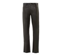 5-Pocket-Hose RICANO "Lederhose No. 3 TR Jeans", Herren, Gr. 32, Länge 34, schwarz, Obermaterial: 100% Lammnappaleder LANA., normal, Hosen 5-Pocket-Hose, Handgefertigt aus echtem Leder (51704128-32) s