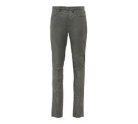 5-Pocket-Hose RICANO "Lederhose Slim Fit", Herren, Gr. 31, Länge 34, grau, Obermaterial: 100% Lammnappaleder LANA., schmal, Hosen 5-Pocket-Hose, Handgefertigt aus echtem Leder (99291719-31) grau