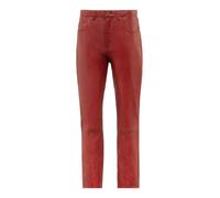 5-Pocket-Hose RICANO "Lederhose Slim Fit", Herren, Gr. 31, Länge 34, rot, Obermaterial: 100% Lammnappaleder LANA., schmal, Hosen 5-Pocket-Hose, Handgefertigt aus echtem Leder (16181869-31) rot