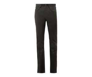 5-Pocket-Hose RICANO "Lederhose Slim Fit", Herren, Gr. 36, Länge 34, schwarz, Obermaterial: 100% Lammnappaleder LANA., schmal, Hosen 5-Pocket-Hose, Handgefertigt aus echtem Leder (75264311-36) schwarz