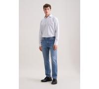 5-Pocket-Hose SEIDENSTICKER, Herren, Gr. 34/30, Normalgrößen, blau, 100% Baumwolle, unifarben, Hosen 5-Pocket-Hose (11026225-34) blau