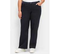 5-Pocket-Hose SHEEGO, Damen, Gr. 50, Normalgrößen, tiefblau, 98% Baumwolle, 2% Elasthan, unifarben, Hosen 5-Pocket-Hose (79528038-50) tiefblau