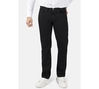 5-Pocket-Hose STOOKER MEN "Frisco Denim Straight Fit Jeans", Herren, Gr. 33, Länge 30, schwarz (schwarz denim), Twill, 99% Baumwolle, 1% Elasthan, gerade lang, Hosen 5-Pocket-Hose, Straight Fit Casual