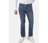 5-Pocket-Hose STOOKER MEN "Frisco Denim Straight Fit Jeans", Herren, Gr. 44, Länge 32, grau (heavy stone), Twill, 98% Baumwolle, 2% Elasthan, gerade lang, Hosen 5-Pocket-Hose, Straight Fit Casual Clea