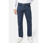 5-Pocket-Hose STOOKER MEN "Frisco Denim Straight Fit Men", Herren, Gr. 32, Länge 30, blau (blau stone), Twill, 98% Baumwolle, 2% Elasthan, gerade lang, Hosen 5-Pocket-Hose, Straight Fit Casual Clean W