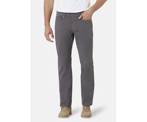5-Pocket-Hose STOOKER MEN "Frisco Twill Straight Fit Jeans", Herren, Gr. 32, Länge 32, grau (midgrau), Twill, 98% Baumwolle, 2% Elasthan, gerade lang, Hosen 5-Pocket-Hose, Straight Fit Casual Clean Wa