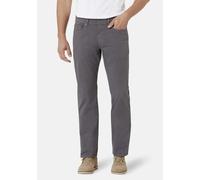 5-Pocket-Hose STOOKER MEN "Frisco Twill Straight Fit Jeans", Herren, Gr. 36, Länge 32, grau (midgrau), Twill, 98% Baumwolle, 2% Elasthan, gerade lang, Hosen 5-Pocket-Hose, Straight Fit Casual Clean Wa