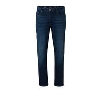 5-Pocket-Hose STOOKER MEN "Men Frisco Colour Straight Fit Jeans", Herren, Gr. 33, Länge 34, blau (mid blau used), Twill, 84% Baumwolle, 14% Polyester, 2% Elasthan, gerade lang, Hosen 5-Pocket-Hose, St