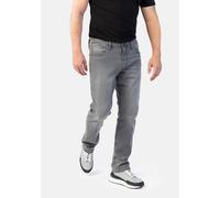 5-Pocket-Hose STOOKER MEN "Men Frisco Colour Straight Fit Men", Herren, Gr. 36, Länge 32, grau (midgrau), Twill, 84% Baumwolle, 14% Polyester, 2% Elasthan, gerade lang, Hosen 5-Pocket-Hose, Straight F