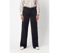 5-Pocket-Hose TONI "Liv Wide", Damen, Gr. 44, N-Gr, schwarz (dunkelblau), Web, Obermaterial: 56% Baumwolle, 42% Modal, 2% Elasthan, unifarben, regular fit lang, Hosen 5-Pocket-Hose, aus Baumwollmix mi