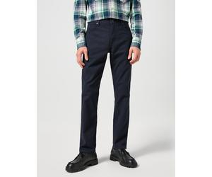 5-Pocket-Hose WRANGLER "GREENSBORO", Herren, Gr. 38, Länge 30, blau (schwarz navy), Web, Obermaterial: 59% Baumwolle, 26% Polyester, 14% Viskose, 1% Elasthan, regular fit lang, Hosen 5-Pocket-Hose, mi
