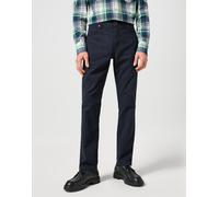 5-Pocket-Hose WRANGLER "GREENSBORO", Herren, Gr. 40, Länge 32, blau (schwarz navy), Web, Obermaterial: 59% Baumwolle, 26% Polyester, 14% Viskose, 1% Elasthan, regular fit lang, Hosen 5-Pocket-Hose, mi