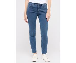 5-Pocket-Jeans ANGELS "CICI", Damen, Gr. 48, Länge 28, blau, Denim/Jeans, Obermaterial: 82% Baumwolle, 15% Polyester, 3% Elasthan, slim fit, Jeans 5-Pocket-Jeans, aus sportivem Denim (92316648-48) bla