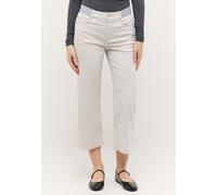 5-Pocket-Jeans ANGELS "LINN SPORTY", Damen, Gr. 36, Länge 26, summer grau used, Denim/Jeans, Obermaterial: 89% Baumwolle, 8% Polyester, 3% Elasthan, 7/8-Länge, Jeans Culotte, mit Bügelfalte (30129958-