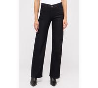 5-Pocket-Jeans ANGELS "LIZ SPORTY", Damen, Gr. 38, Länge 32, schwarz (rinse night blau), Denim/Jeans, Obermaterial: 43% Lyocell, 34% Polyester, 21% Baumwolle, 2% Elasthan, unifarben, relaxed fit lang,