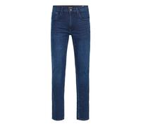 Blend BHJet Herren Jeanshose Hose mit Eingrifftaschen Gürtelschlaufen Stretch Baumwollmischung Slim fit, Größe:W30/34, Farbe:Denim Deep Darkblue (201325)
