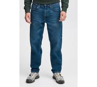 5-Pocket-Jeans BLEND "BHGorm", Herren, Gr. 32, Länge 34, denim middle blau, Jeans, 80% Baumwolle, 19% Polyester, 1% Elasthan, unifarben, relaxed fit normal, Jeans 5-Pocket-Jeans, Jeanshose mit weitem