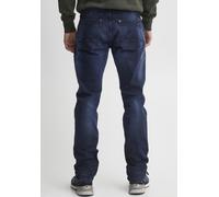 5-Pocket-Jeans BLEND "BHTWISTER", Herren, Gr. 36, Länge 34, blau (middle blau), Denim/Jeans, Obermaterial: 98% Baumwolle, 2% Elasthan, Abriebeffekte, slim fit knöchellang, Jeans 5-Pocket-Jeans (409474