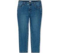 Stretch-Jeans SHEEGO, Damen, Gr. 104, Langgrößen, blau (blau denim), 99% Baumwolle, 1% Elasthan, unifarben, lang, Jeans (56579514-104) blau denim