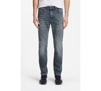 5-Pocket-Jeans BOSS ORANGE "Delaware Soft-Motion-Denim", Herren, Gr. 36, Länge 34, blau (medium grau034), Denim/Jeans, Obermaterial: 91% Baumwolle, 5% Polyester, 4% Elasthan, unifarben, slim fit lang,