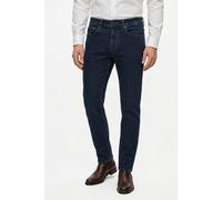 5-Pocket-Jeans BOSS ORANGE "Delaware Soft-Motion-Denim", Herren, Gr. 36, Länge 34, blau (navy412), Denim/Jeans, Obermaterial: 99% Baumwolle, 1% Elasthan, unifarben, slim fit lang, Jeans 5-Pocket-Jeans