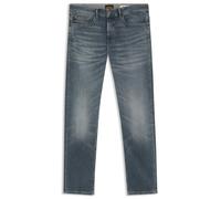 5-Pocket-Jeans BOSS ORANGE "Delaware Soft-Motion-Denim", Herren, Gr. 38, Länge 32, blau (medium grau034), Denim/Jeans, Obermaterial: 91% Baumwolle, 5% Polyester, 4% Elasthan, unifarben, slim fit lang,