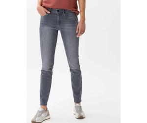5-Pocket-Jeans BRAX "Style ANA", Damen, Gr. 38K (19), Kurzgrößen, grau, Denim/Jeans, 85% Baumwolle, 10% Polyester, 5% Elasthan, skinny fit, Jeans 5-Pocket-Jeans (28077468-19) grau