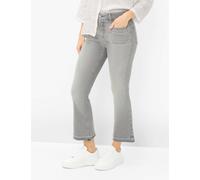 5-Pocket-Jeans BRAX "Style ANA S BOOT", Damen, Gr. 46, Normalgrößen, hellgrau, Denim/Jeans, 94% Baumwolle, 4% Polyester, 2% Elasthan, Jeans 5-Pocket-Jeans (44351603-46) hellgrau