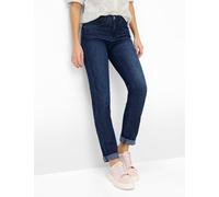 5-Pocket-Jeans BRAX "Style CAROLA", Damen, Gr. 38, Normalgrößen, dunkelblau, Denim/Jeans, 75% Baumwolle, 17% Polyester, 5% Elastomultiester, 3% Elasthan, Jeans 5-Pocket-Jeans (38061237-38) dunkelblau