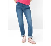 5-Pocket-Jeans BRAX "Style CAROLA", Damen, Gr. 44, Normalgrößen, stein, Denim/Jeans, 96% Baumwolle, 4% Elasthan, Jeans 5-Pocket-Jeans (88875847-44) stein
