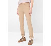 Brax Damen Five-Pocket-Hose Style CAROLA SANDSHELL, denim beige, Gr. 44K