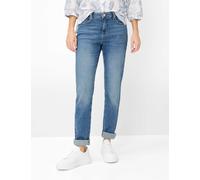 Brax Damen Five-Pocket-Hose Style CAROLA USED VINTAGE BLUE, denim blau, Gr. 44K
