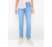 5-Pocket-Jeans BRAX "Style CAROLA", Damen, Gr. 44L88, Langgrößen, hellblau, Denim/Jeans, 75% Baumwolle, 17% Polyester, 5% Elastomultiester, 3% Elasthan, Jeans 5-Pocket-Jeans (96106637-88) hellblau