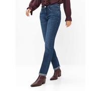 5-Pocket-Jeans BRAX "Style CAROLA", Damen, Gr. 46, Normalgrößen, blau, Denim/Jeans, 94% Baumwolle, 5% Elastomultiester, 1% Elasthan, Jeans 5-Pocket-Jeans (31572669-46) blau