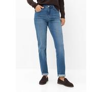 5-Pocket-Jeans BRAX "Style CAROLA", Damen, Gr. 52, Normalgrößen, blau (stein), Denim/Jeans, 96% Baumwolle, 4% Elasthan, Jeans 5-Pocket-Jeans (58603512-52) stein