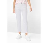 Brax Damen Five-Pocket-Hose Style CAROLA S WHITE, denim weiß, Gr. 46K