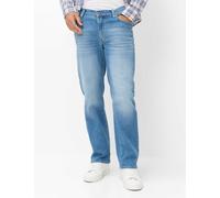 5-Pocket-Jeans BRAX "Style CLINT", Herren, Gr. 38, Länge 34, denim, Denim/Jeans, 95% Baumwolle, 4% Elastomultiester, 1% Elasthan, Jeans 5-Pocket-Jeans (81371341-38) denim