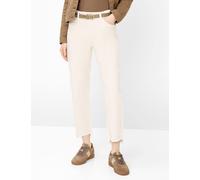 Brax Damen Five-Pocket-Hose Style MADISON S SOFT ECRU, denim cremeweiß, Gr. 48K