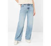 Brax Damen Palazzohose Style MAINE USED BLEACHED BLUE, denim hellblau, Gr. 44K