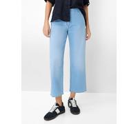 5-Pocket-Jeans BRAX "Style MAINE S", Damen, Gr. 46K (23), Kurzgrößen, hellblau, Denim/Jeans, 75% Baumwolle, 17% Polyester, 5% Elastomultiester, 3% Elasthan, Jeans 5-Pocket-Jeans (52861653-23) hellblau