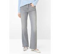 5-Pocket-Jeans BRAX "Style MARY BOOT", Damen, Gr. 48K (24), Kurzgrößen, grau, Denim/Jeans, 99% Baumwolle, 1% Elasthan, Jeans 5-Pocket-Jeans (36873702-24) grau