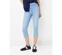 5-Pocket-Jeans BRAX "Style MARY C", Damen, Gr. 38, Normalgrößen, hellblau, Denim/Jeans, 75% Baumwolle, 17% Polyester, 5% Elastomultiester, 3% Elasthan, Jeans 5-Pocket-Jeans (91497519-38) hellblau