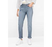 5-Pocket-Jeans BRAX "Style MARY", Damen, Gr. 38K (19), Kurzgrößen, hellgrau, Denim/Jeans, 75% Baumwolle, 17% Polyester, 5% Elastomultiester, 3% Elasthan, Jeans 5-Pocket-Jeans (29636713-19) hellgrau