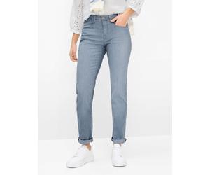 5-Pocket-Jeans BRAX "Style MARY", Damen, Gr. 40L80, Langgrößen, hellgrau, Denim/Jeans, 75% Baumwolle, 17% Polyester, 5% Elastomultiester, 3% Elasthan, Jeans 5-Pocket-Jeans (43207820-80) hellgrau