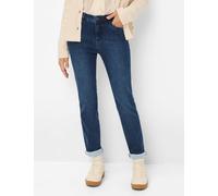 5-Pocket-Jeans BRAX "Style MARY", Damen, Gr. 44K22, Kurzgrößen, blau, Denim/Jeans, 70% Baumwolle, 27% Polyester, 3% Elasthan, Jeans 5-Pocket-Jeans (50349225-22) blau