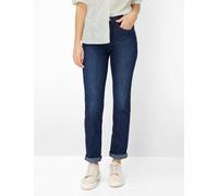 5-Pocket-Jeans BRAX "Style MARY", Damen, Gr. 44L88, Langgrößen, dunkelblau, Denim/Jeans, 75% Baumwolle, 17% Polyester, 5% Elastomultiester, 3% Elasthan, Jeans 5-Pocket-Jeans (26319547-88) dunkelblau