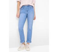 5-Pocket-Jeans BRAX "Style MARY", Damen, Gr. 46K (23), Kurzgrößen, hellblau, Denim/Jeans, 75% Baumwolle, 17% Polyester, 5% Elastomultiester, 3% Elasthan, Jeans 5-Pocket-Jeans (55937026-23) hellblau