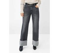 5-Pocket-Jeans BRAX "Style MORGAN", Damen, Gr. 38K (19), Kurzgrößen, grau (dunkelgrau), Denim/Jeans, 58% Baumwolle, 41% Lyocell, 1% Elasthan, Jeans 5-Pocket-Jeans (68416061-19) dunkelgrau